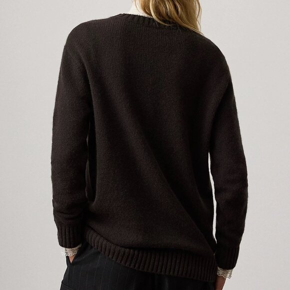 Polo Ralph Lauren Embroidered bear crew neck cashmere sweater - Picture 2 of 4